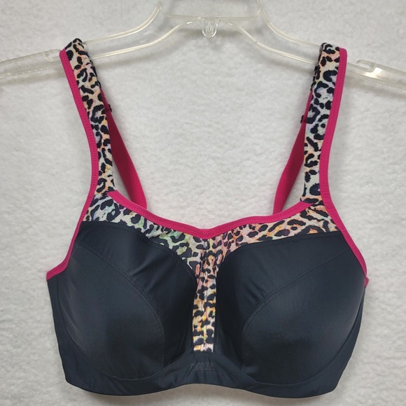 Panache Power High-Impact Underwire Sports Bra Colorful Leopard Print - Picture 1 of 8